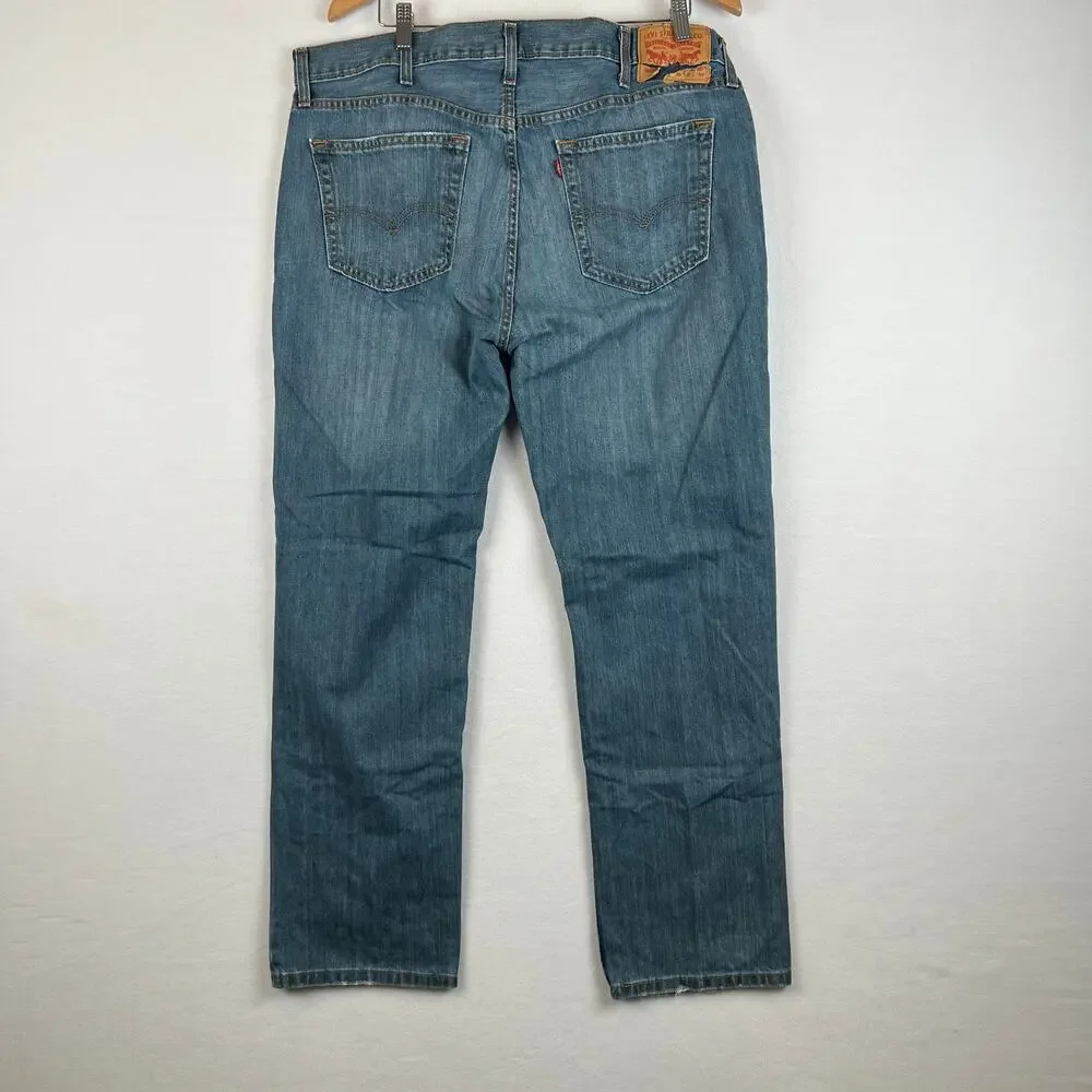 Levis 559 Jeans Mens 38x32 Blue Relaxed Straight Mid Rise Medium Wash‎ Denim Y2K